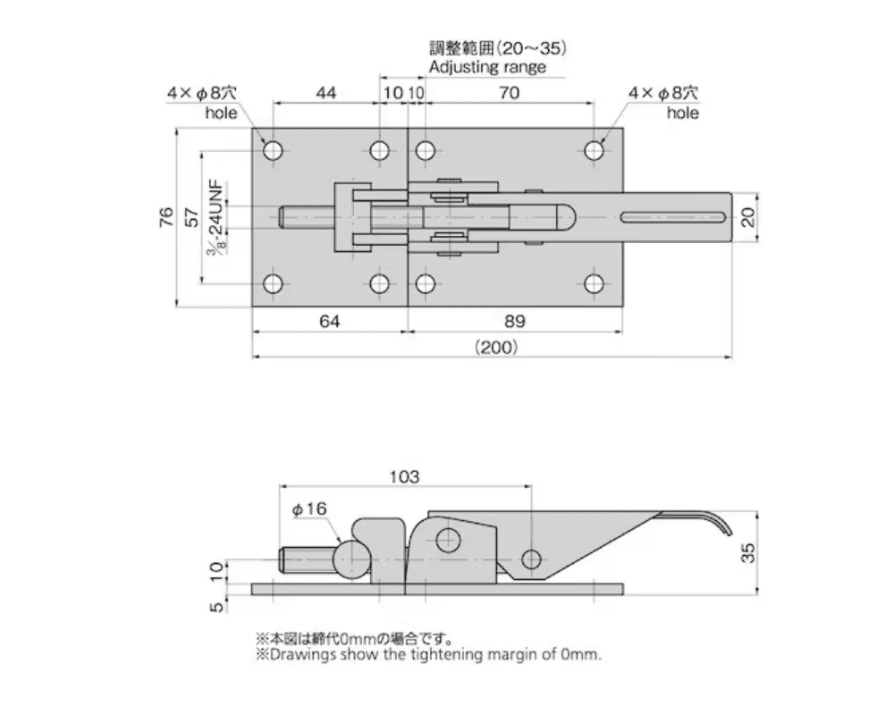 takigen C-236 – Khóa Kéo Điều Chỉnh Siêu Lớn